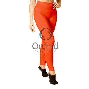 women tights cotton orange