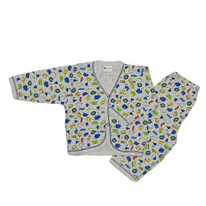 0-3 Montly Suit Baby Printed Blue