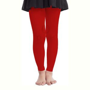Girls Tights Cotton Red