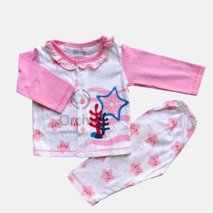 Newborn Suit Cotton Pink STAR