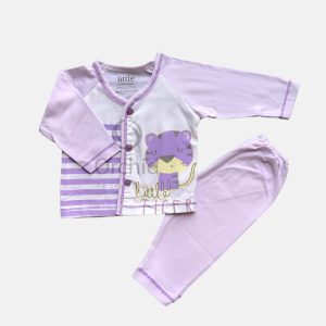 Newborn Suit Cotton Purple D2