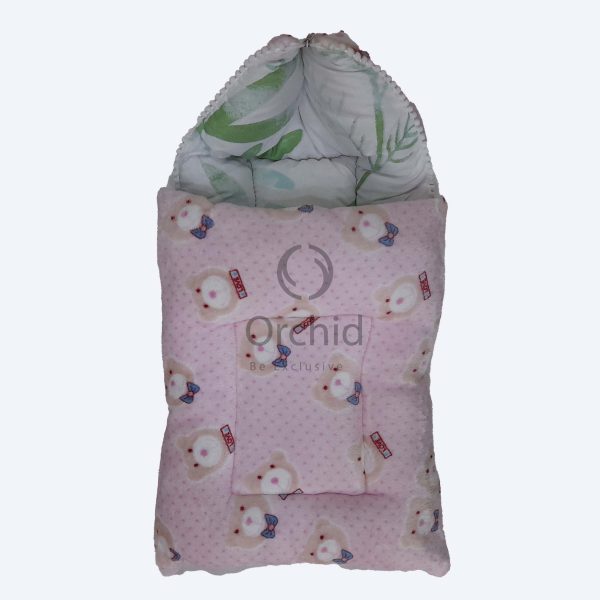 Baby Carry Nest Sweet Cotton Baby Pink Bear