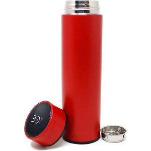 Bottle With Led Temperature Display Red
