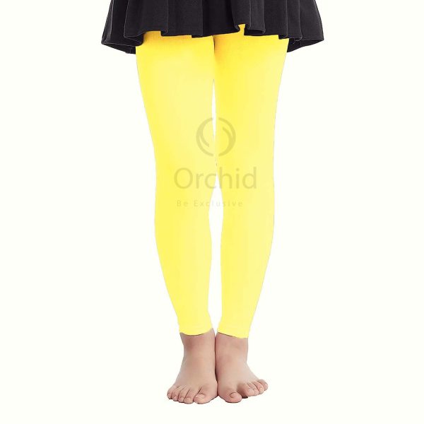 Girls Tights Cotton Yellow new