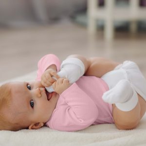 Infant Round Neck cotton Baby Pink
