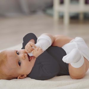 Infant Round Neck cotton Gray