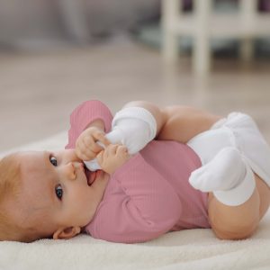Infant Round Neck cotton Tea Pink