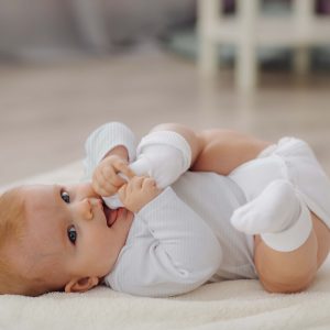 Infant Round Neck cotton White