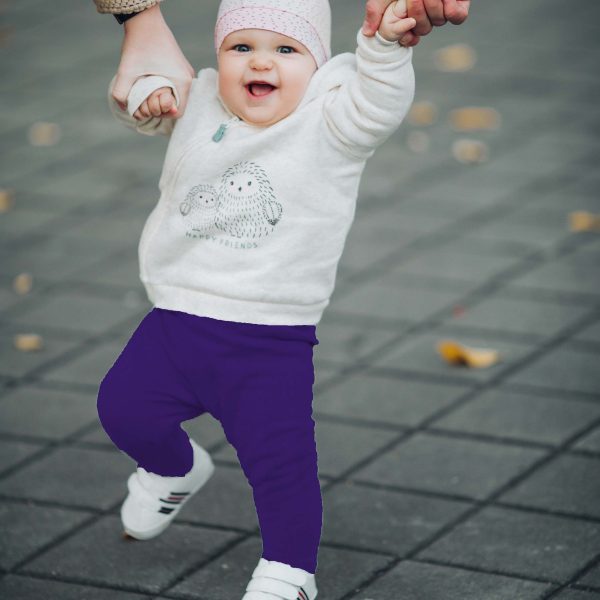 Infant Tights Cotton Purple