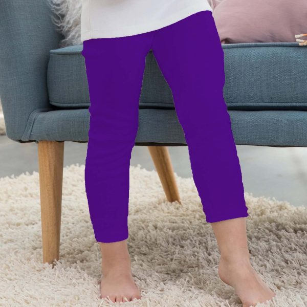 Toddler Tights Cotton Purple