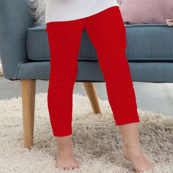 Toddler Tights Cotton Red