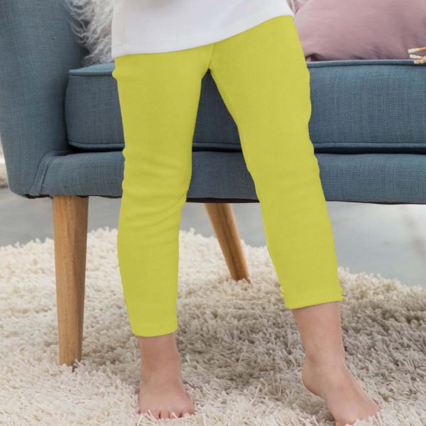 Toddler Tights Cotton Yellow
