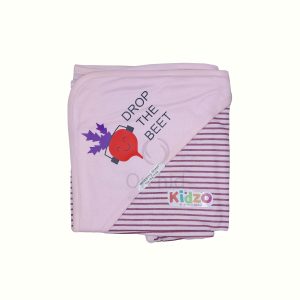 Wrapping Sheet Cotton Kidzo Pink & White Lining