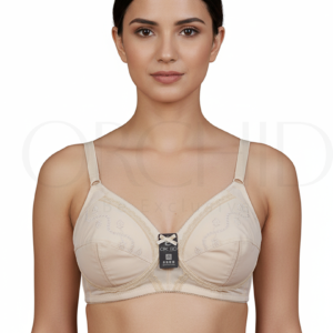 Women cotton comfort bra with soft stretch fabric and seamless fit for everyday wear.