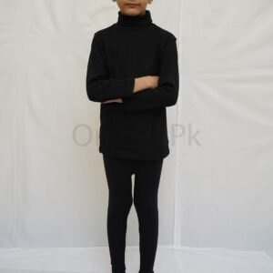 Boy High Neck & Tights Set Black