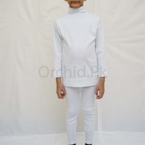 Boy High Neck & Tights Set White