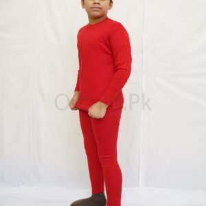 Boy Round Neck & Tights Set Red