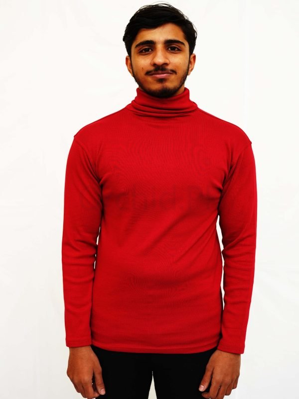 Men High Neck Maroon 2
