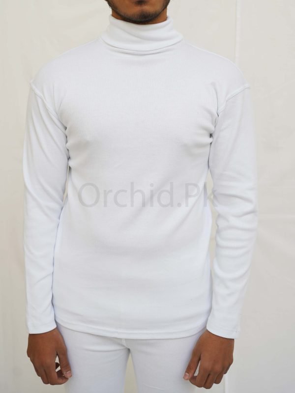 Men High Neck White