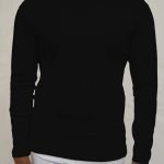 Men Round Neck Full Sleeve Black