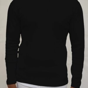 Men Round Neck Full Sleeve Black 2