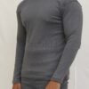 Men Round Neck Full Sleeve Grey