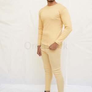 Men Round Neck Sleeve & Tights Set Skin2