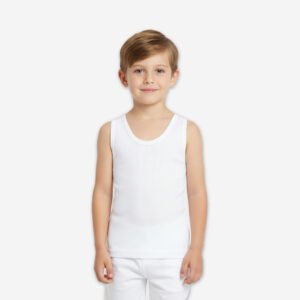 boys' sleeveless pure cotton vest anti rash & anti bacterial