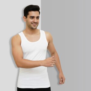 men sleeve less vest check design