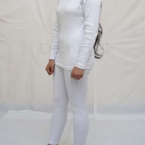 Women High Neck & Tights White