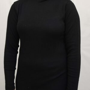 Women High Neck Black