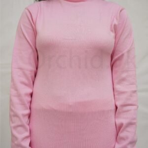 Women High Neck baby Pink