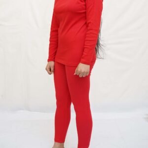 women High Neck & tights Red