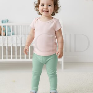 Toddler Summer Cotton Tights – Soft Breathable Stretch Fabric for Kids | Orchid.pk