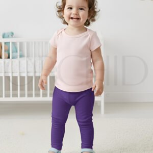 Toddler Summer Cotton Tights – Soft Breathable Stretch Fabric for Kids | Orchid.pk