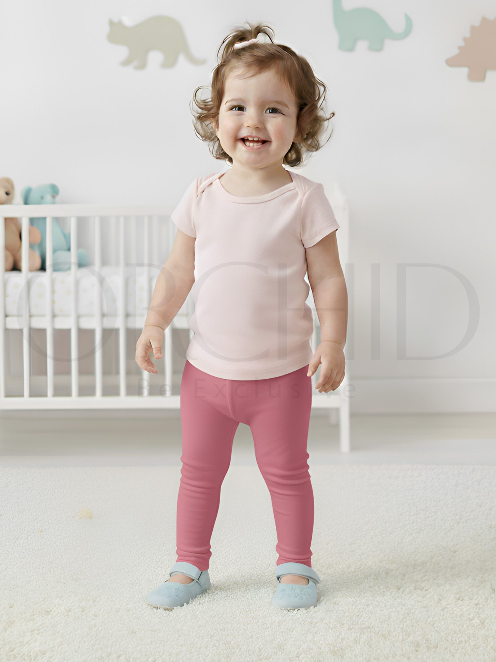 Toddler Summer Cotton Tights – Soft Breathable Stretch Fabric for Kids | Orchid.pk