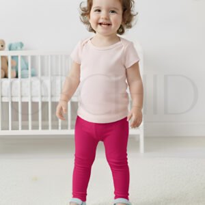Toddler Summer Cotton Tights – Soft Breathable Stretch Fabric for Kids | Orchid.pk