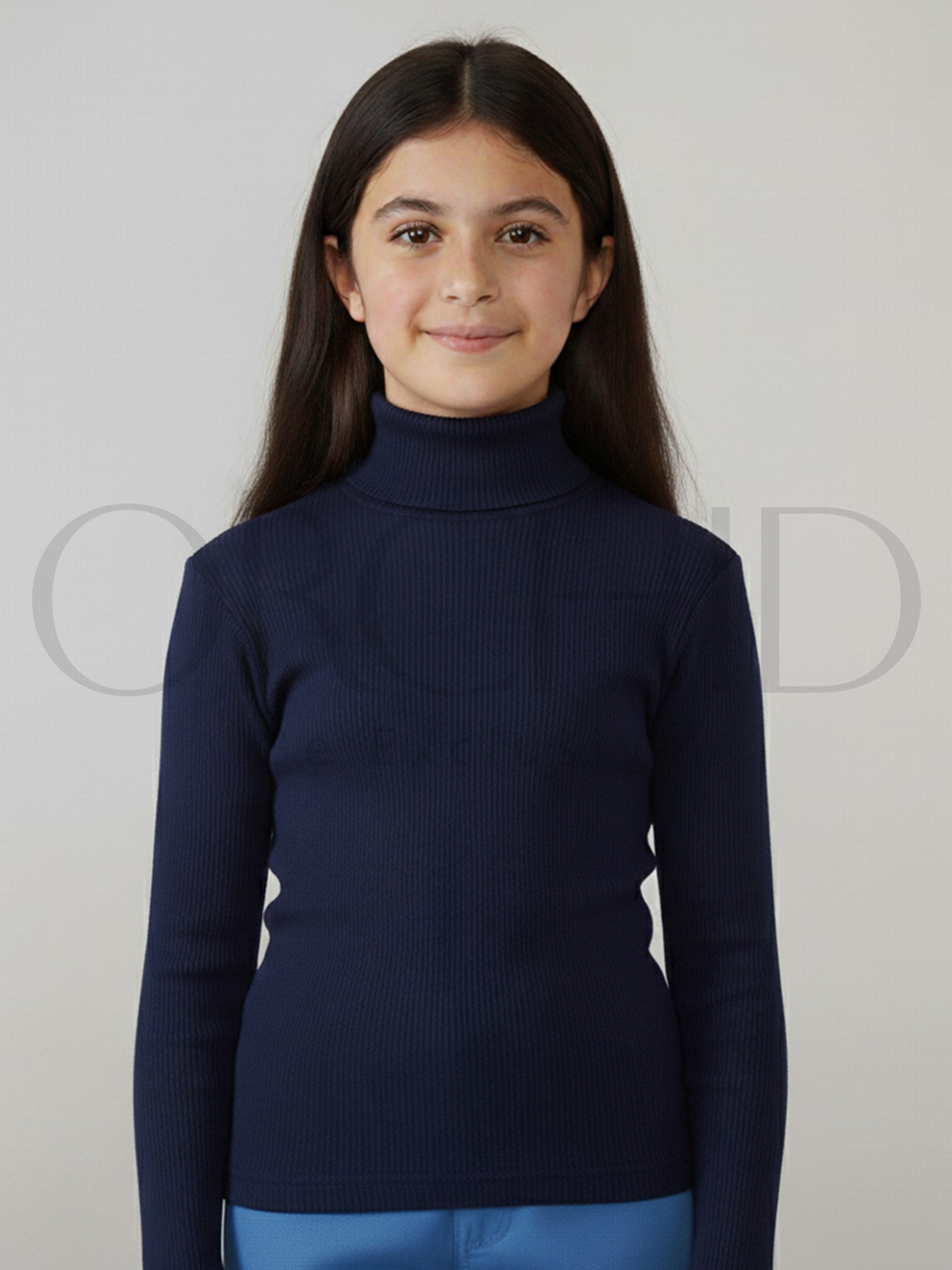“Girls High Neck Cotton 2x1 Knitted Winter Top – Soft Stretchable Warm Wear | orchid.pk”