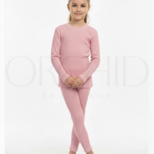 “Girls Winter Round Neck Cotton Inner Shirt – 2x1 Knitted Cotton Spandex – 14 Colors – orchid.pk”