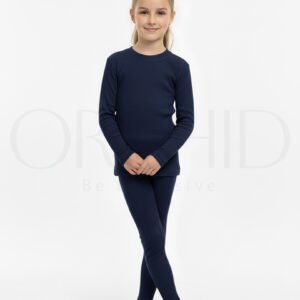 “Girls Winter Round Neck Cotton Inner Shirt – 2x1 Knitted Cotton Spandex – 14 Colors – orchid.pk”
