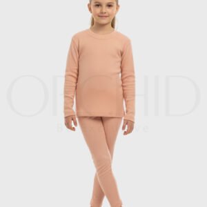 “Girls Winter Round Neck Cotton Inner Shirt – 2x1 Knitted Cotton Spandex – 14 Colors – orchid.pk”