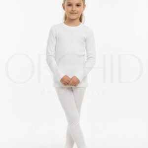 “Girls Winter Round Neck Cotton Inner Shirt – 2x1 Knitted Cotton Spandex – 14 Colors – orchid.pk”