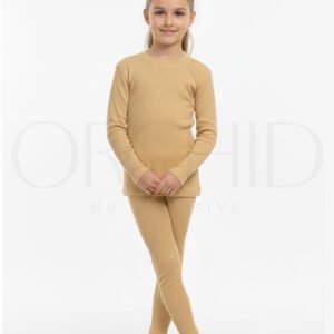 “Girls Winter Round Neck Cotton Inner Shirt – 2x1 Knitted Cotton Spandex – 14 Colors – orchid.pk”