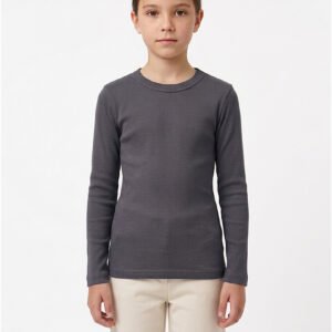 Girl Cotton Round Neck Winter Grey – Orchid.pk