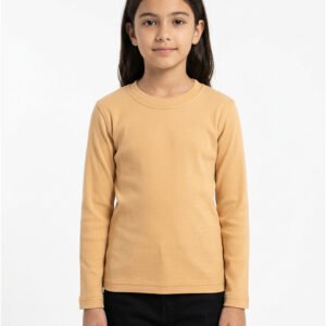 Girl Cotton Round Neck Winter Skin Full Sleeve Shirt – Orchid.pk