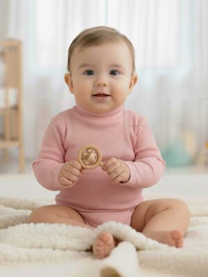 Infant High Neck – 2x1 Knitted Fabric – Cotton 98% Spandex 2% – orchid.pk