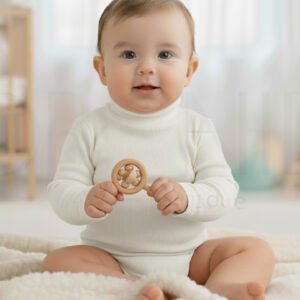 Infant High Neck – 2x1 Knitted Fabric – Cotton 98% Spandex 2% – orchid.pk