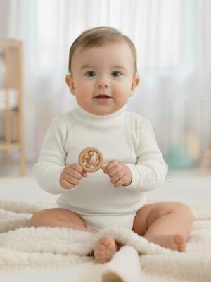 Infant High Neck – 2x1 Knitted Fabric – Cotton 98% Spandex 2% – orchid.pk