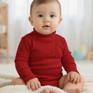 Infant High Neck – 2x1 Knitted Fabric – Cotton 98% Spandex 2% – orchid.pk