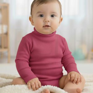 Infant High Neck – 2x1 Knitted Fabric – Cotton 98% Spandex 2% – orchid.pk